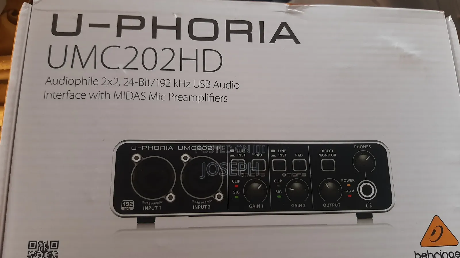 Behringer Audio Interface Umc202hd