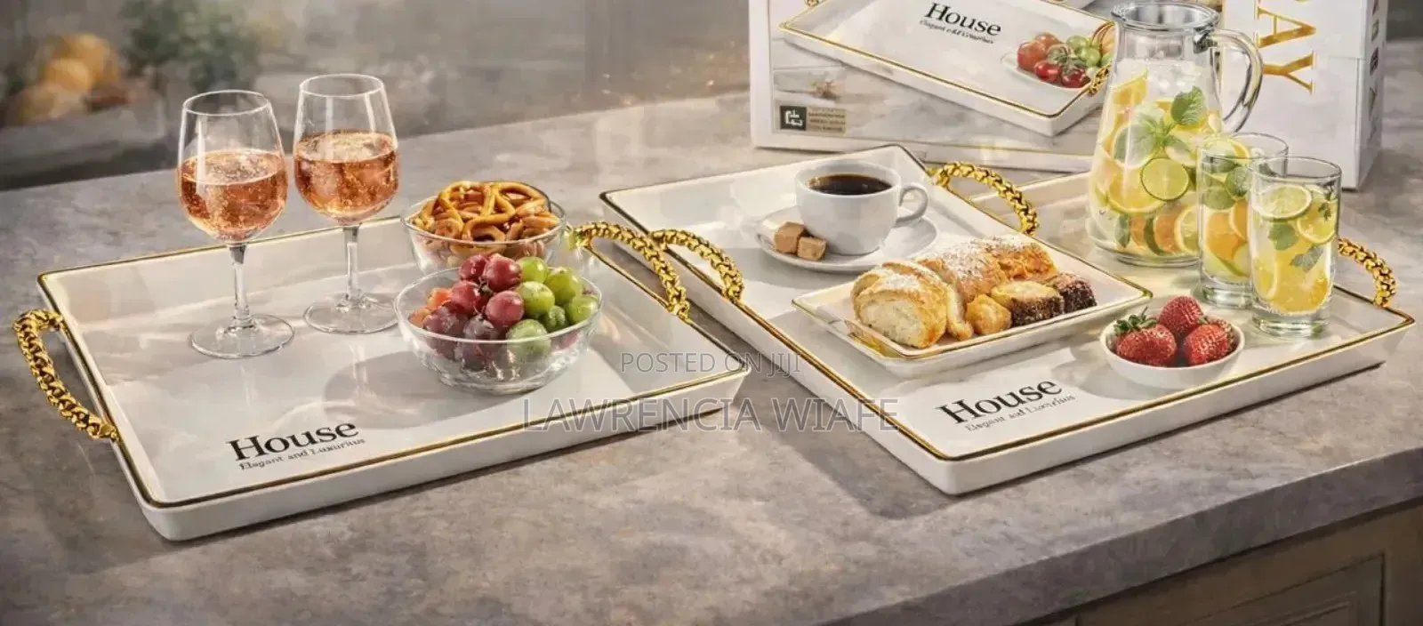 Beautiful 3pcs Serving Tray