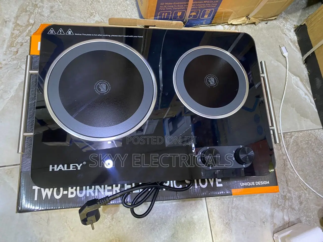Hy-1828 Haley 2burner Electric Stove