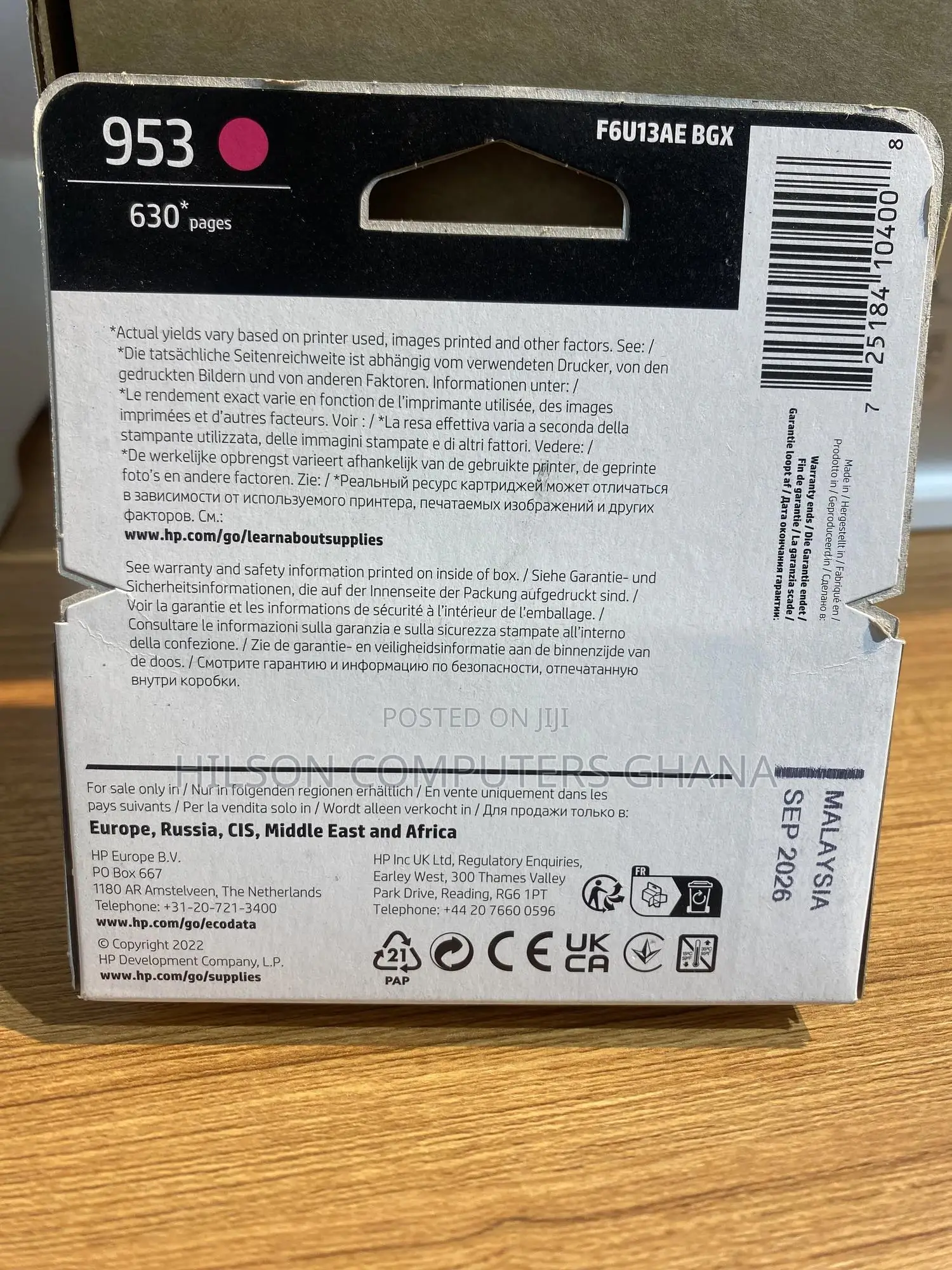Hp 953 Original Ink Cartridge - Magenta