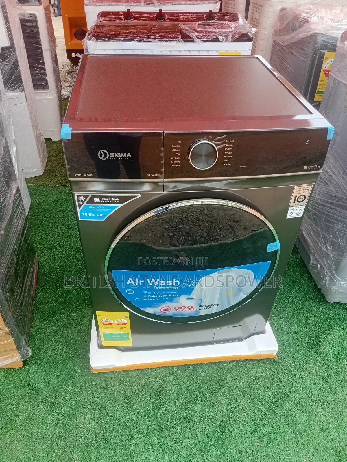 Sigma High Spin 10kg Front Load Fully Automatic 10kg Washing Machine
