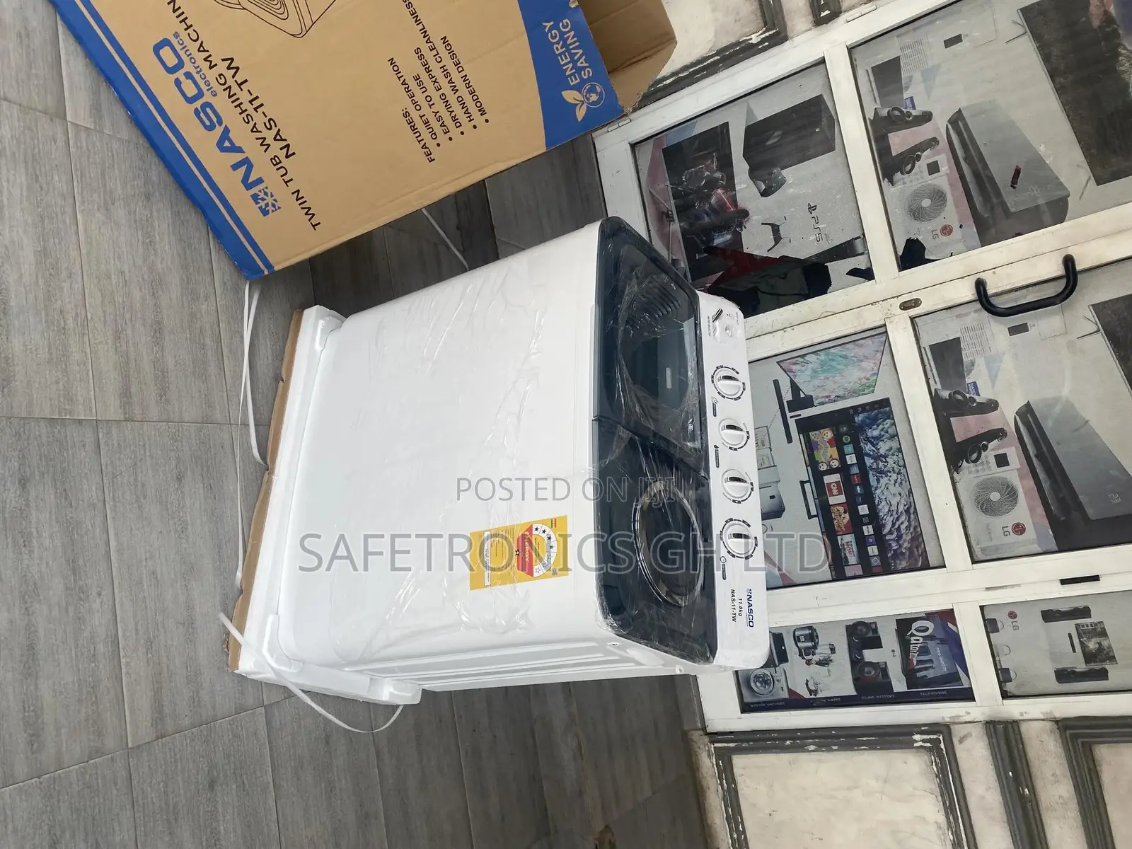 Fabulous (Black/White) 11kg Toplaod Nasco Semiautomatic Electric