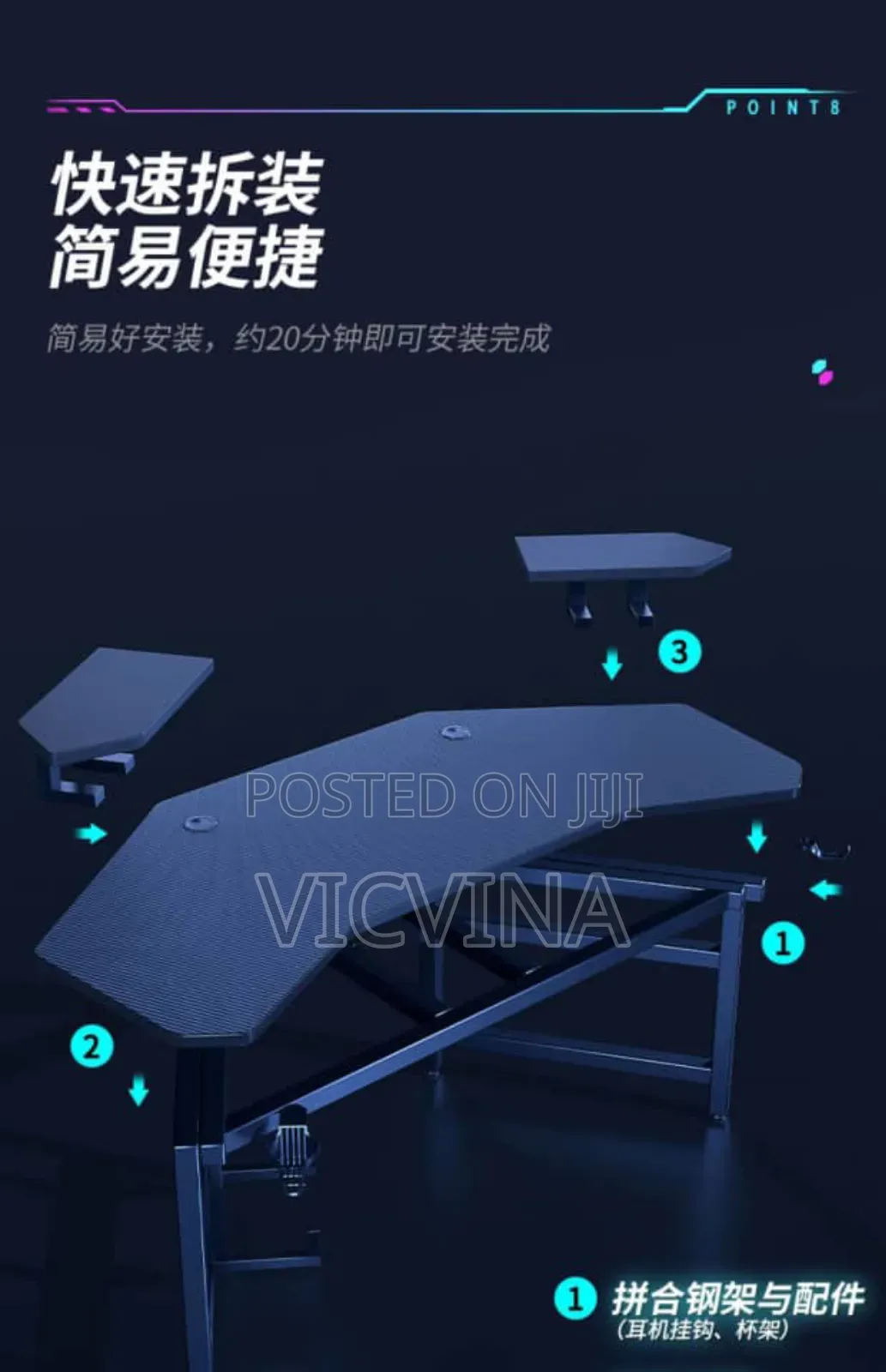 Large Wing Laptop Table