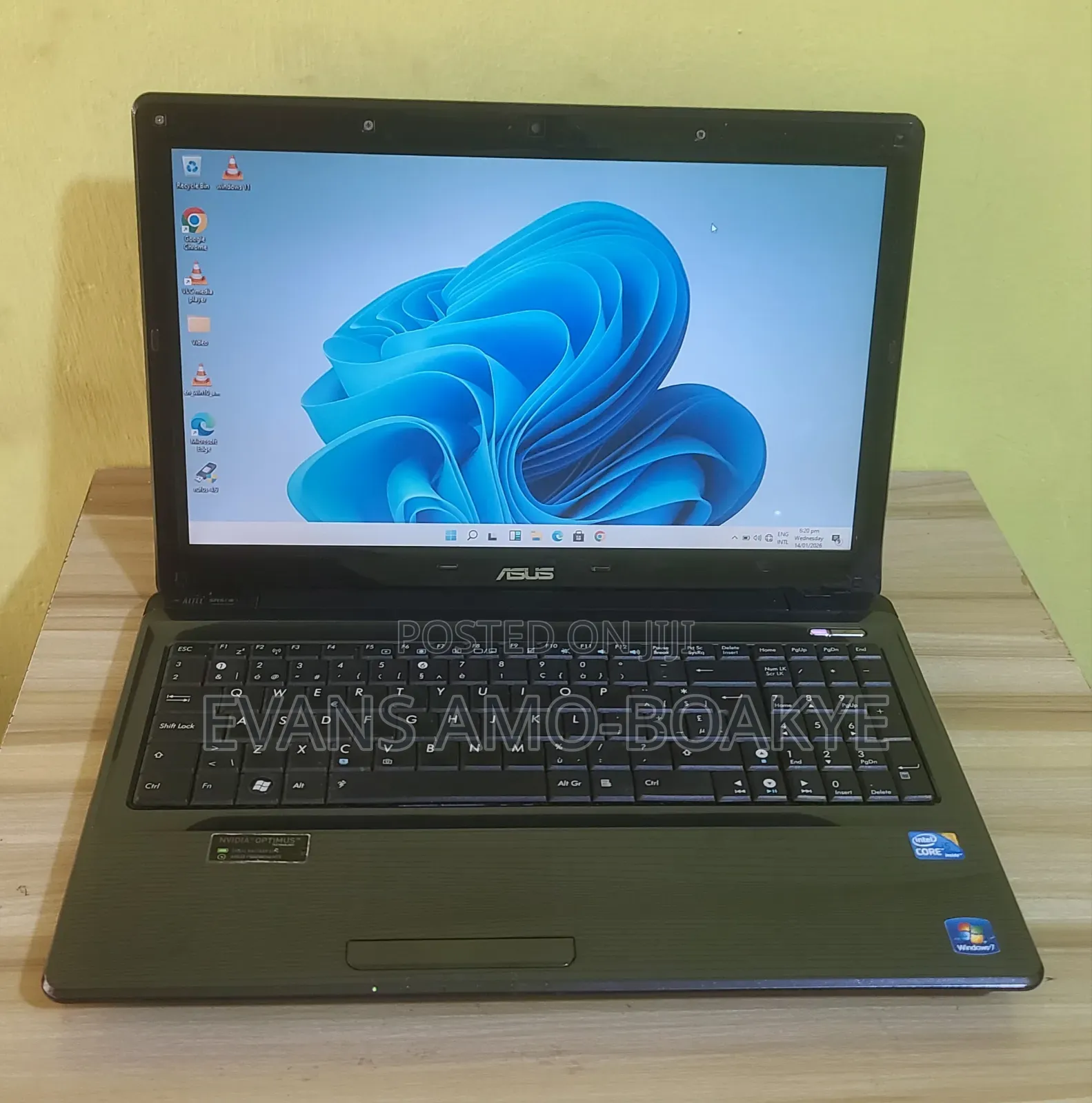 Laptop Asus K52Jc 8GB Intel Core I5 SSD 256GB