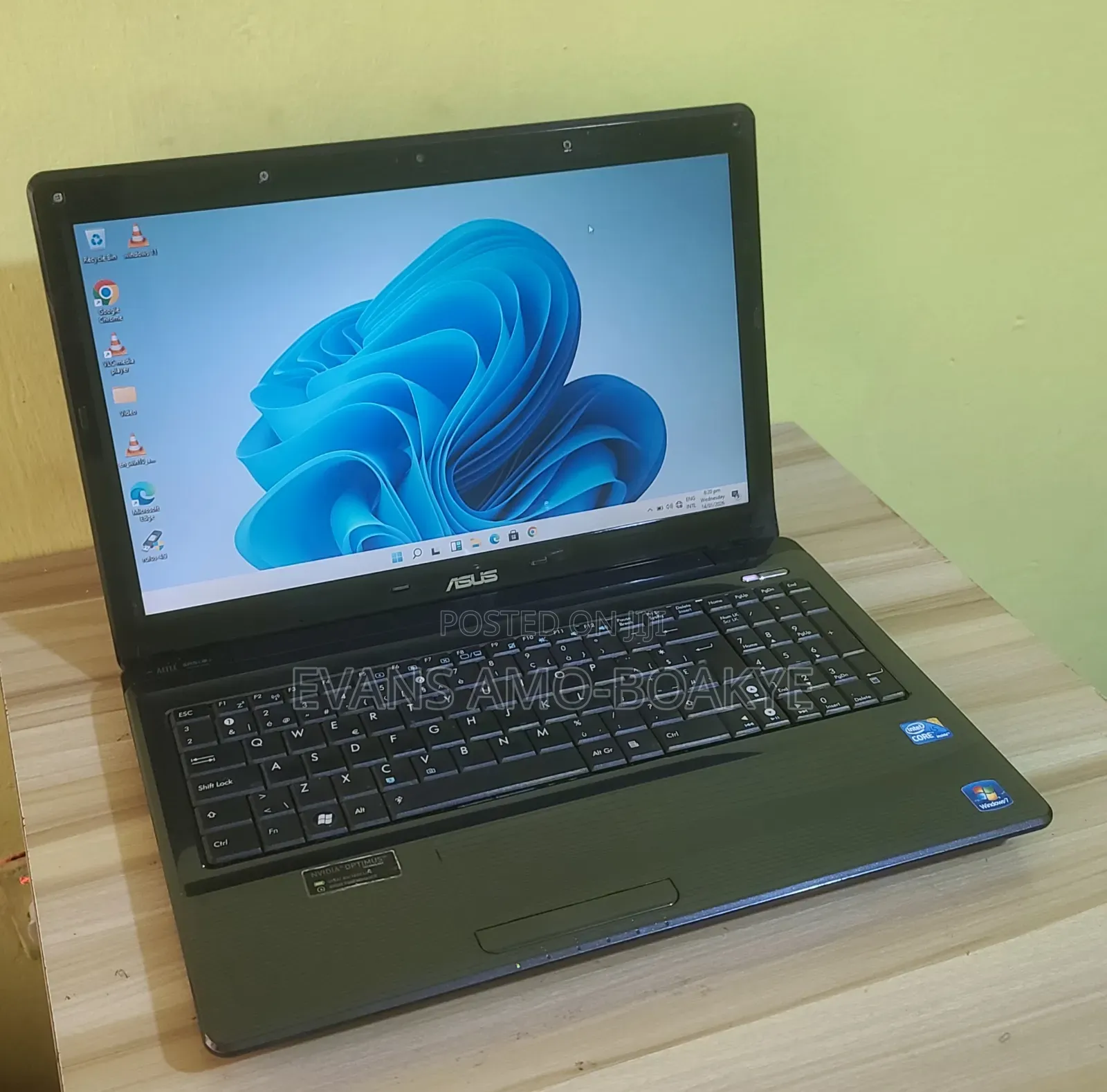 Laptop Asus K52Jc 8GB Intel Core I5 SSD 256GB