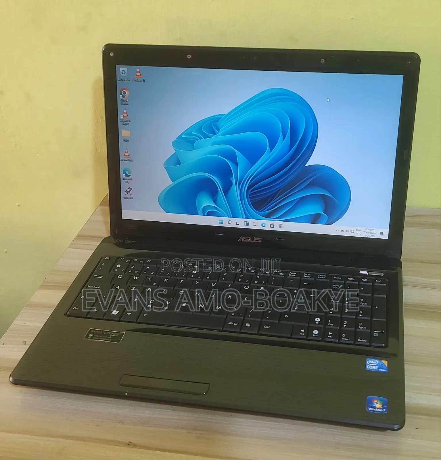 Laptop Asus K52Jc 8GB Intel Core I5 SSD 256GB