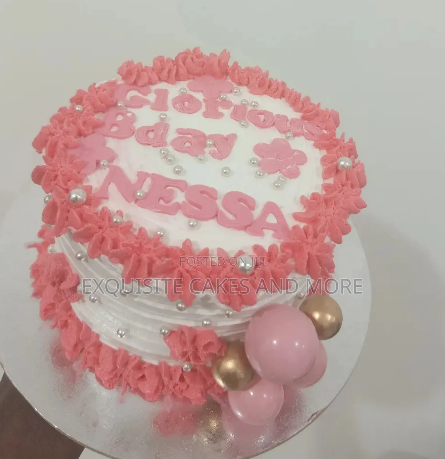 Cute Pink Love/Vals Cake