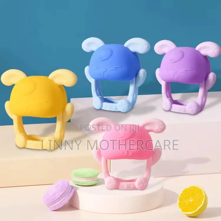 Baby Silicon Teether - Rabbit-shaped