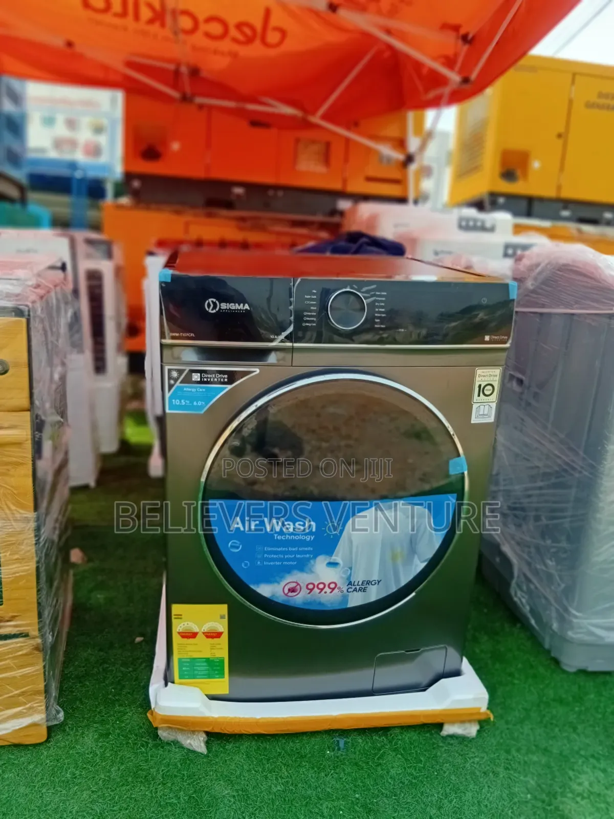 Sigma Washing Machine Sm-10kg Washing- Machine 10kg All New