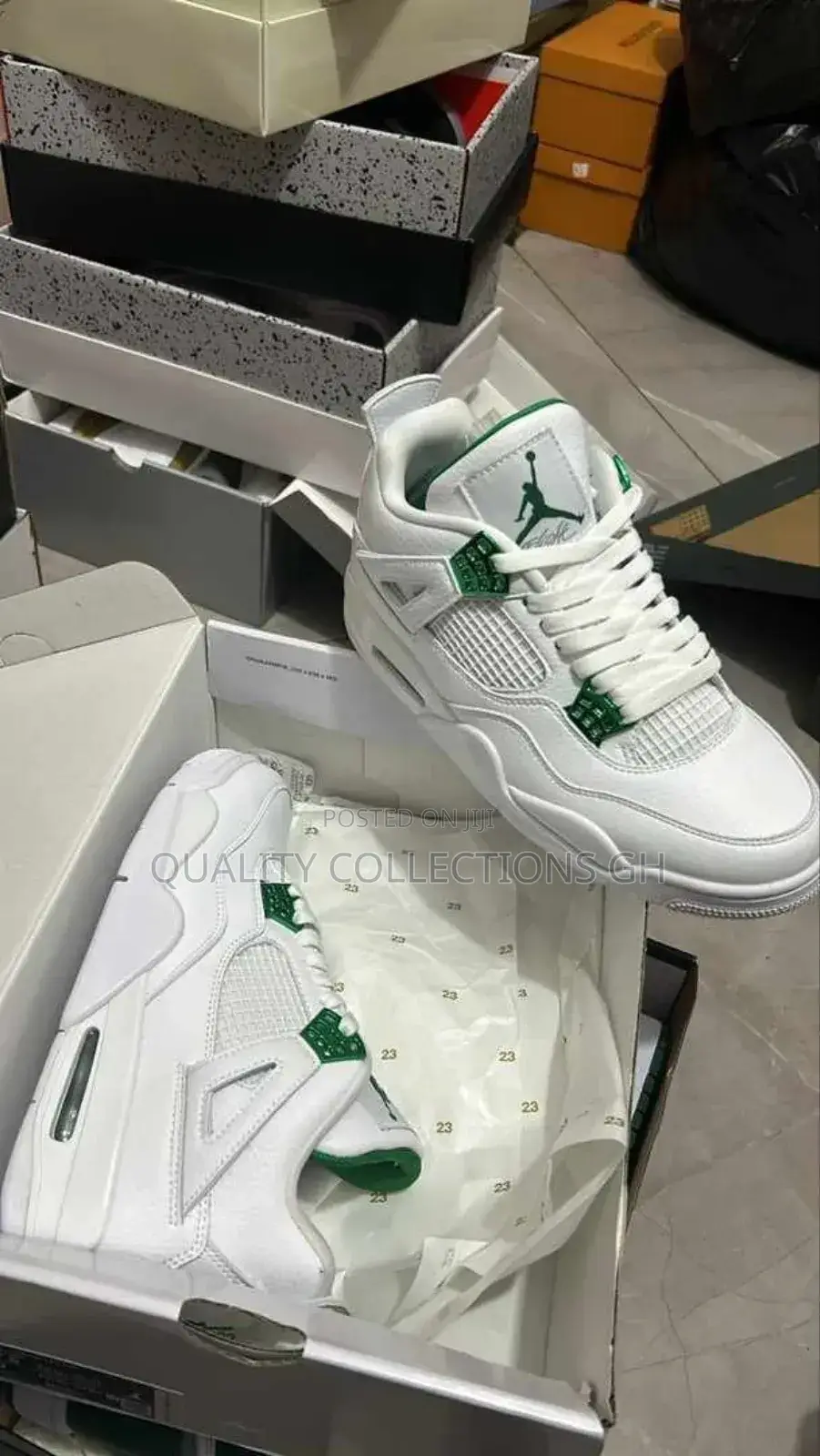 Jordan 4 Metallic Green