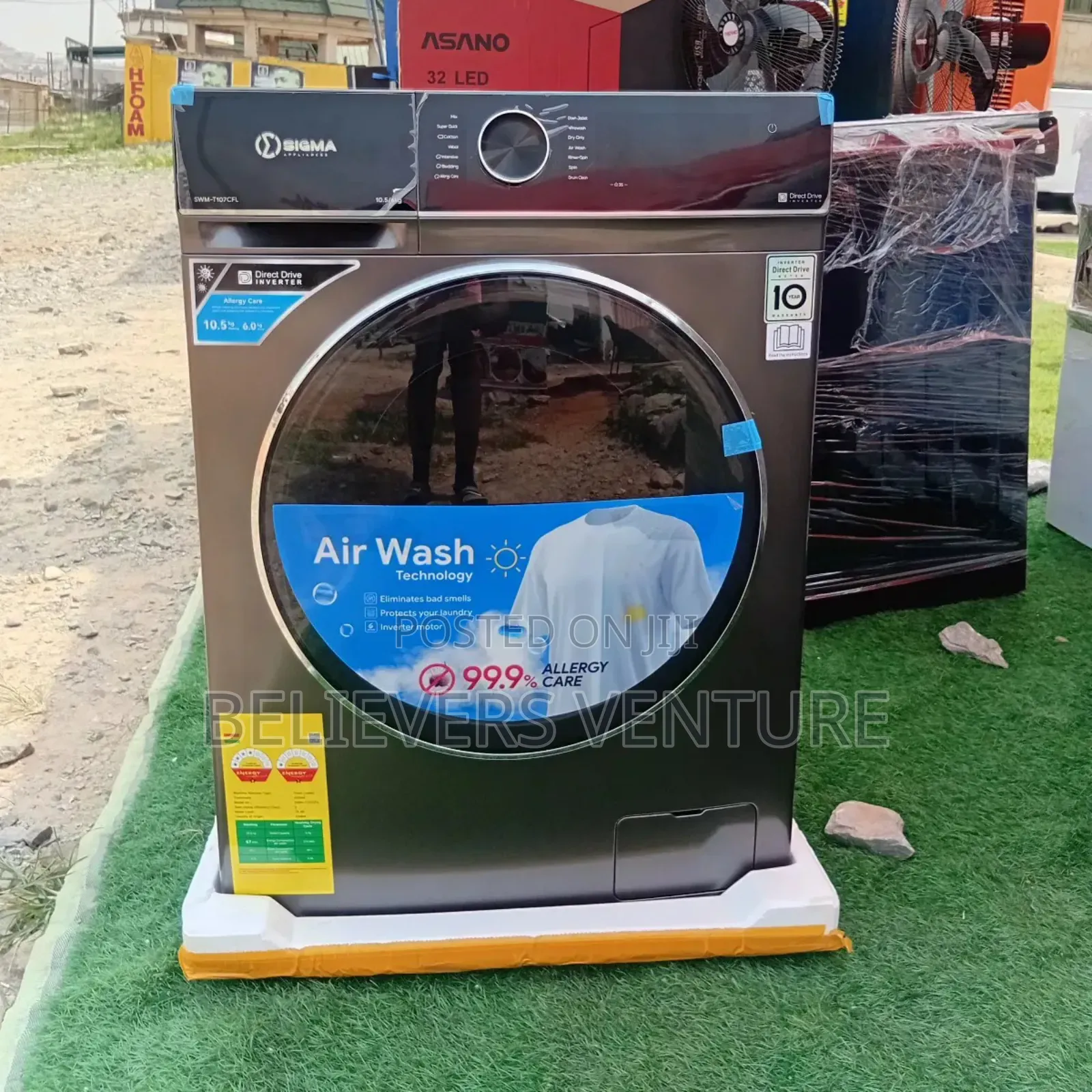 All New Washing Machine Front Load Wa*Sh*Ing-Mac*Hi*Ne Sigma-Sm-10.0kg