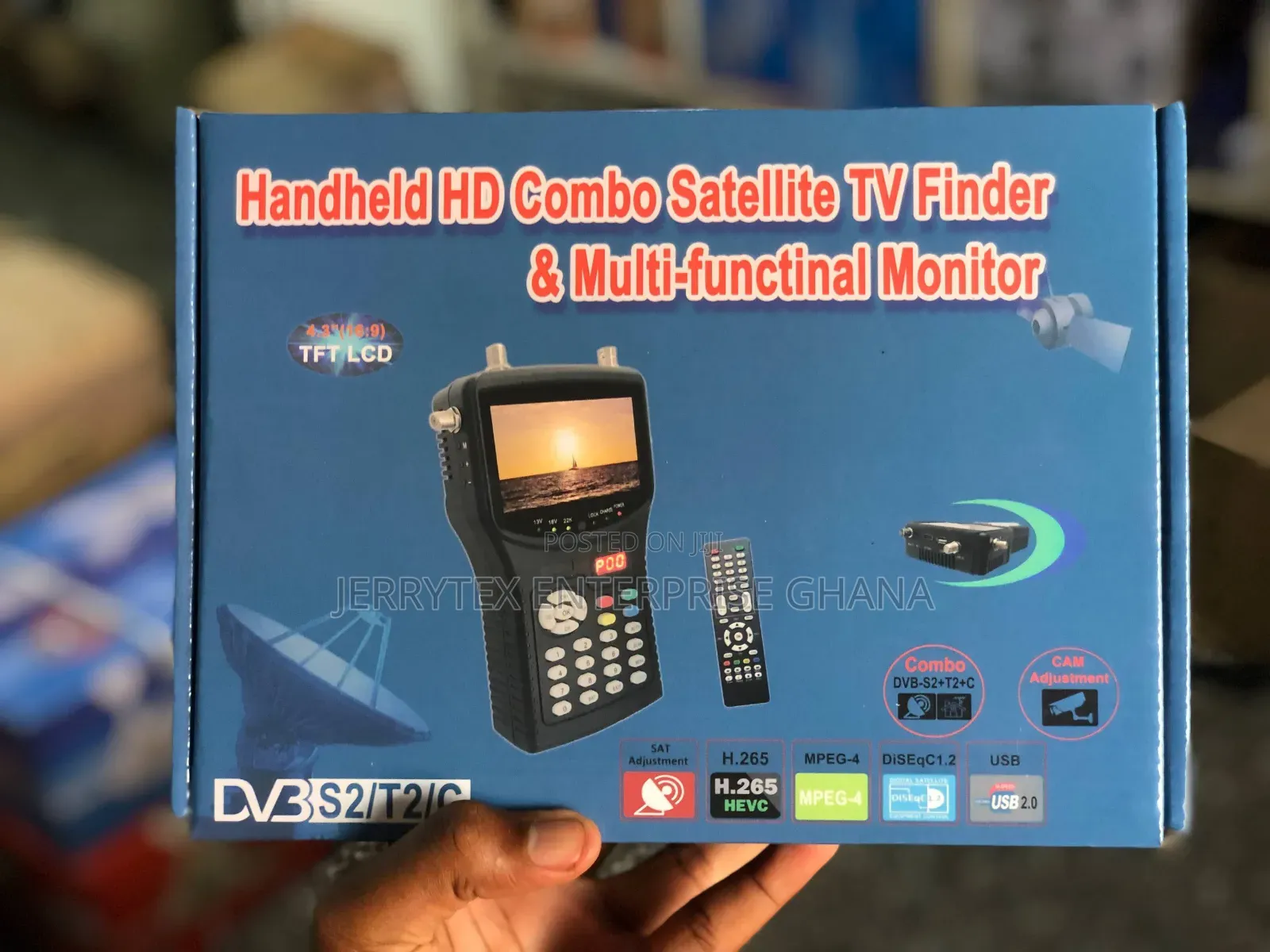 Handheld Hd Combo Satellite Tv Finder Multi-Functional Monitor