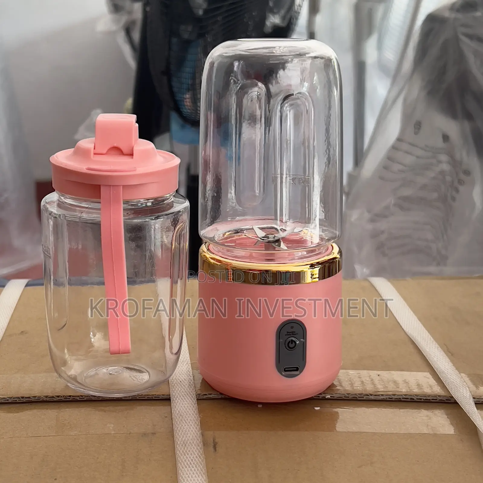 Portable Rechargeable Blender/Smoothie Maker 400mlx2