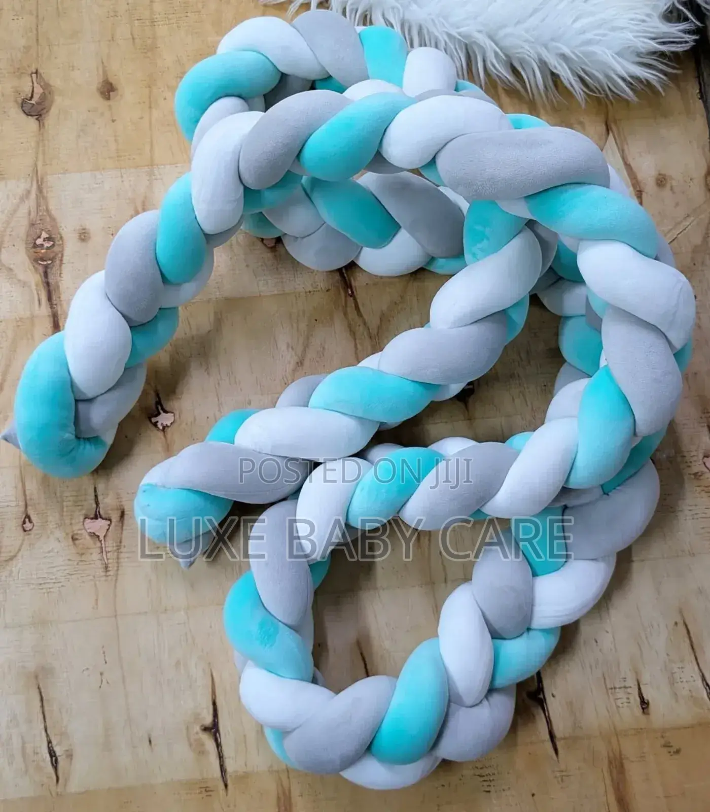Braided Crib or Cot Bumper