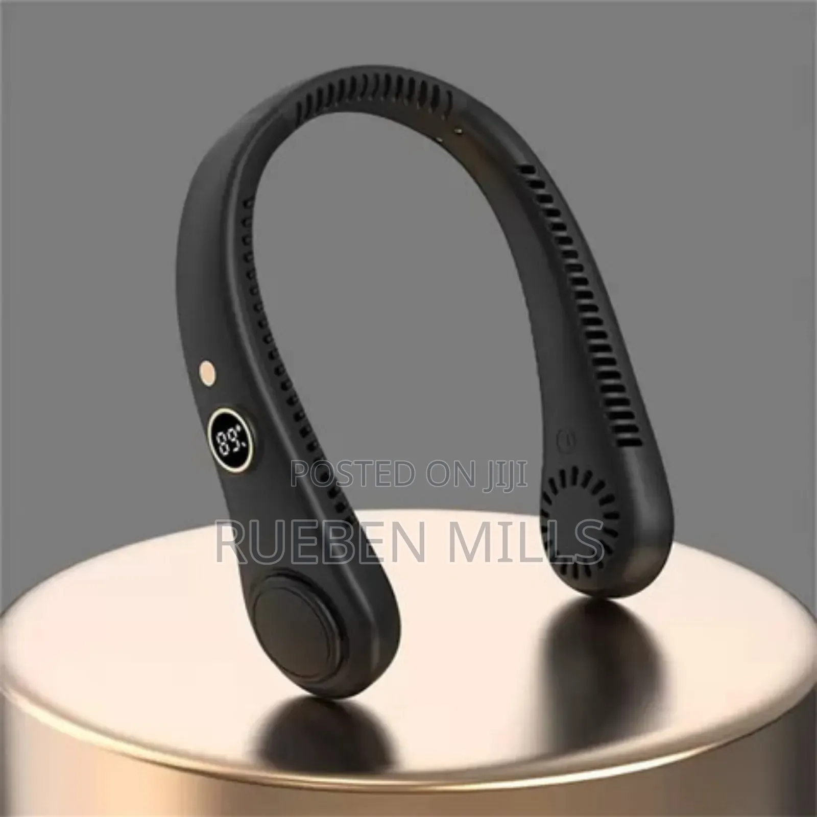 Five Gear Display Usb Mini Portable Neck Fan