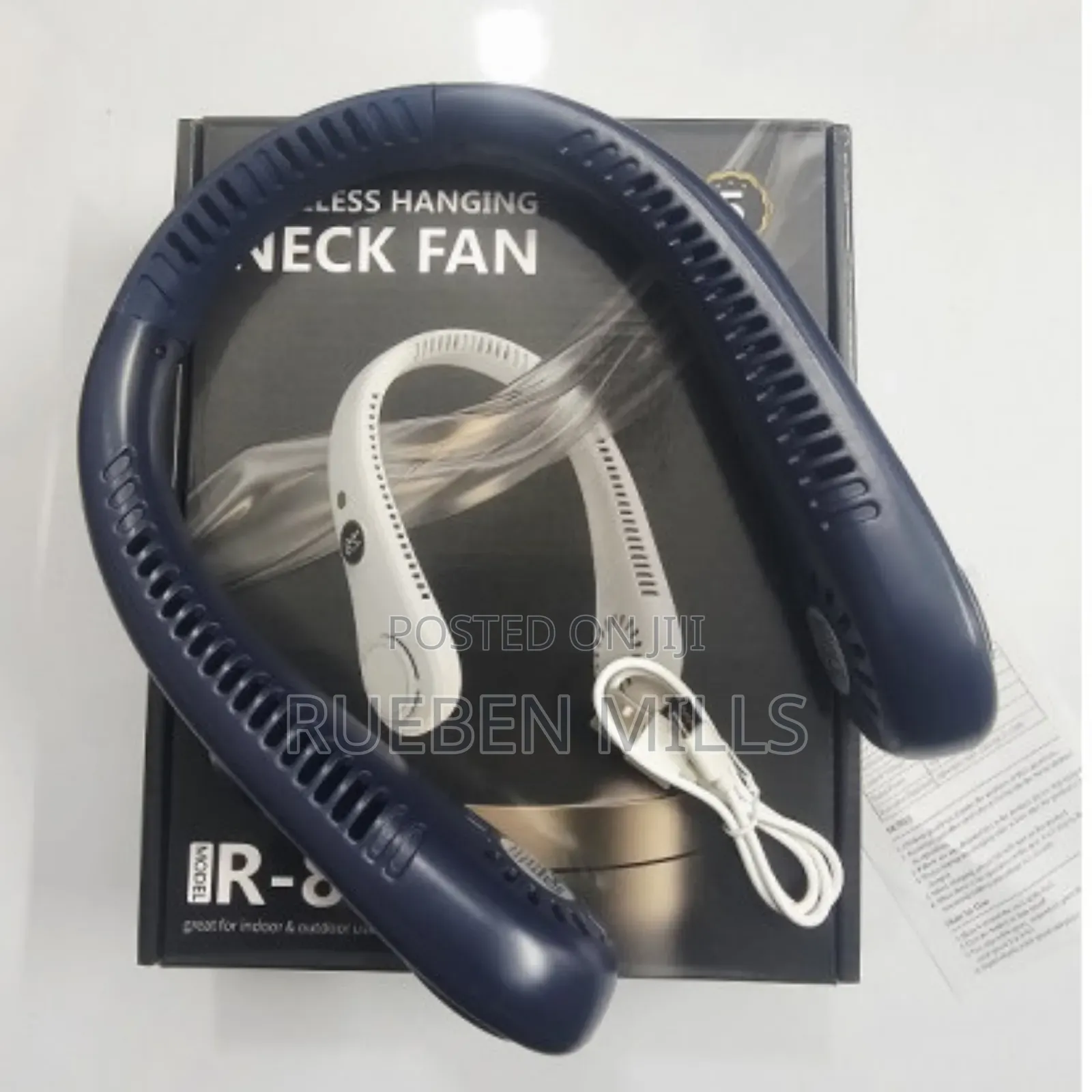 Five Gear Display Usb Mini Portable Neck Fan