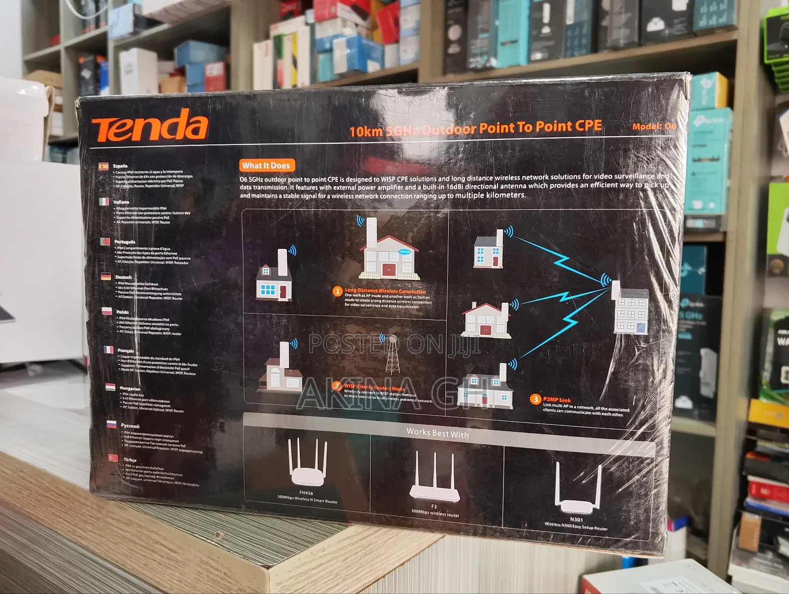 Tenda 06 5ghz Outdoor to Point Cpe
