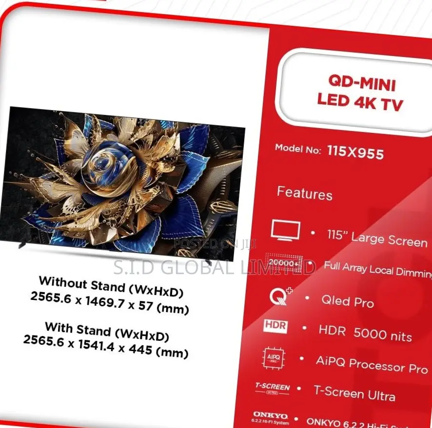 Tcl 115" Aipq Pro P Rocessor Q Led Tv