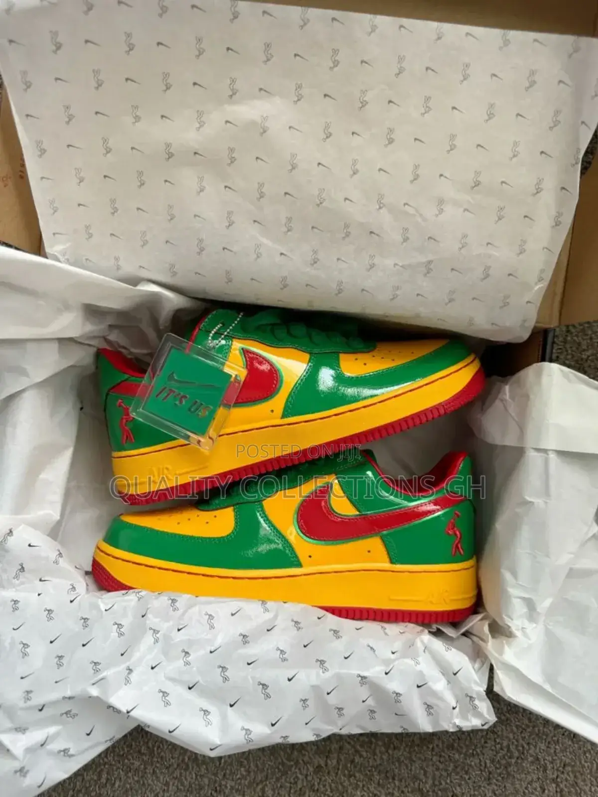 Nike Airforce Green and Yellow