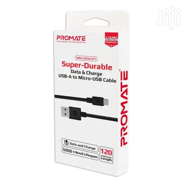 Promate Microcord-1 Data Charge USB-A to Micro Usb Cable