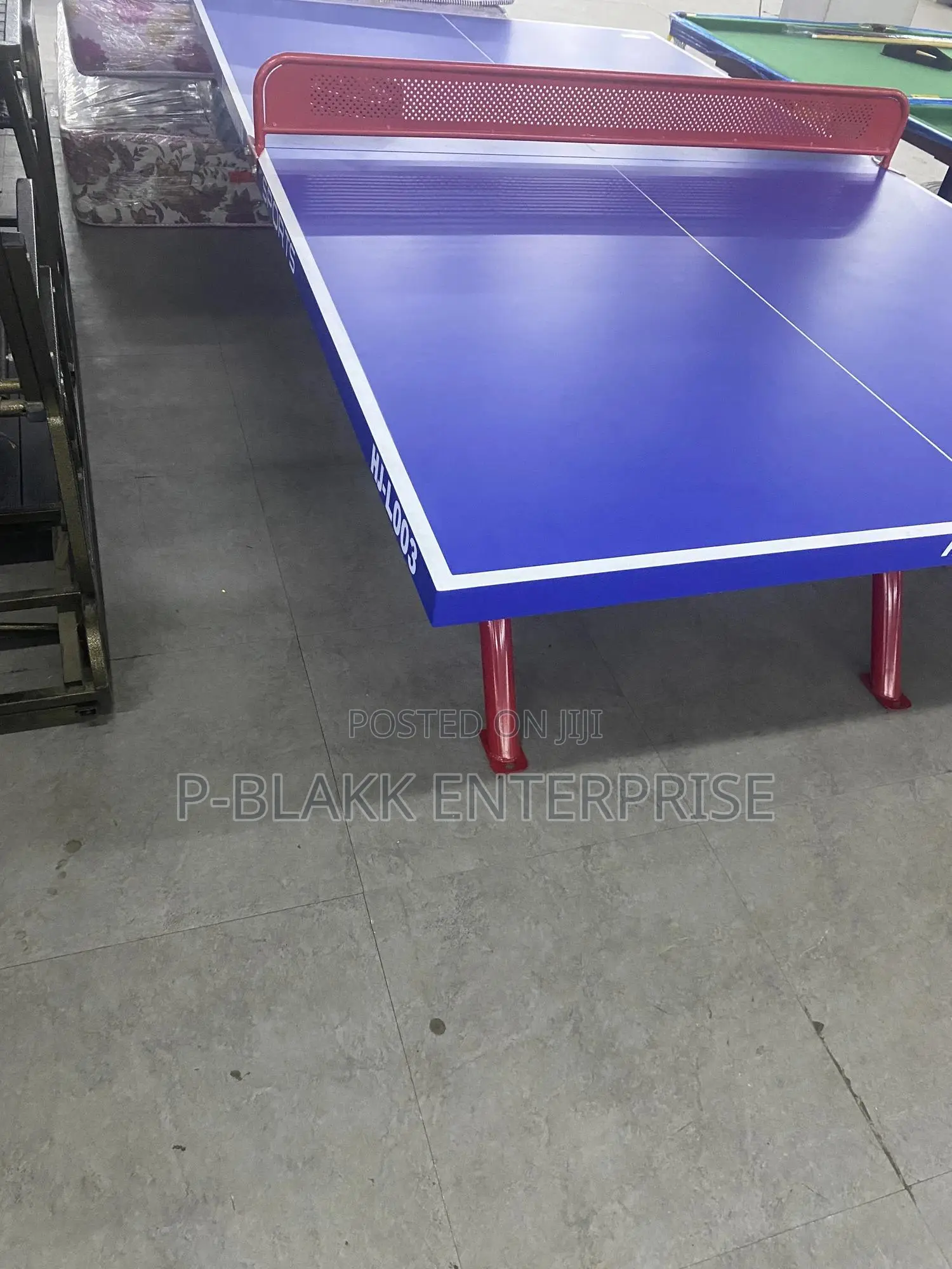 Table Tennis Table With Bat and Balls
