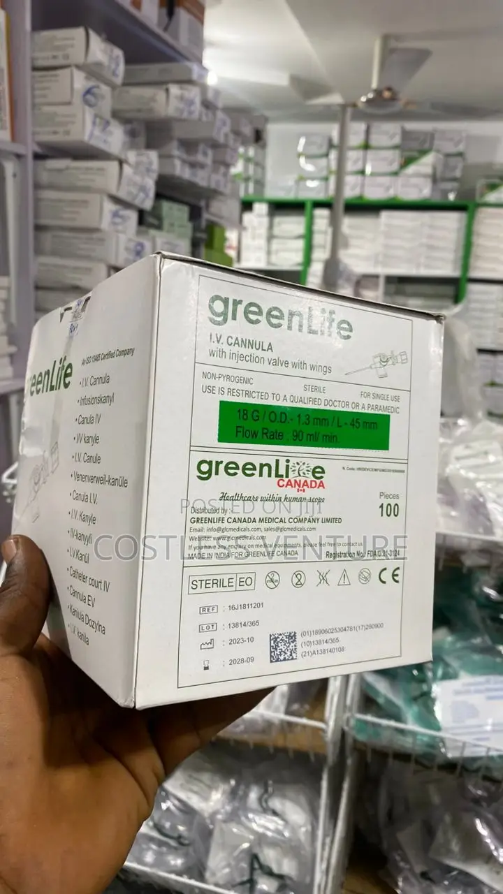 Greenlife I.V Cannula (18g) Green