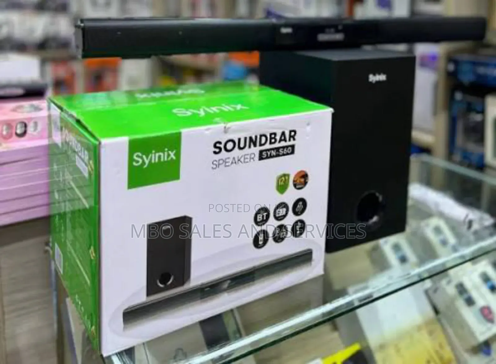 Synix Soundbar With Woofer Fm Included