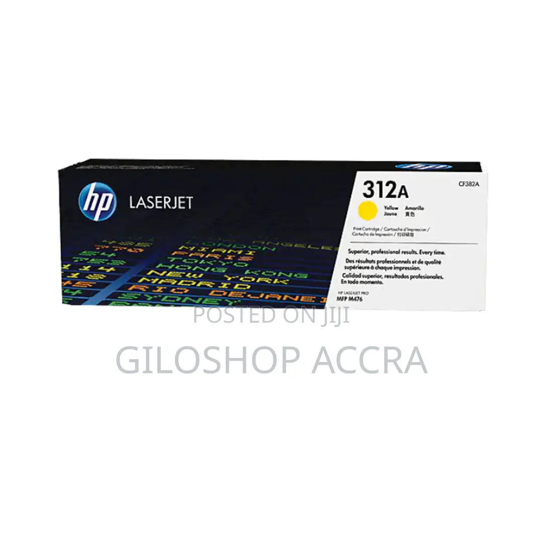 Hp 312a Yellow Original Laserjet Toner Cartridge, Cf382a