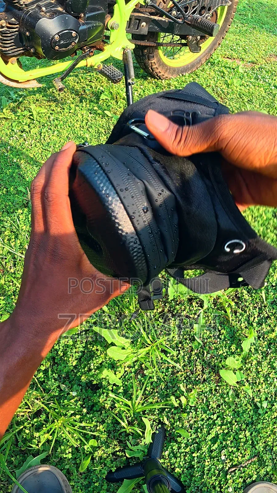 Side Leg Bag With Waterproof Zip
