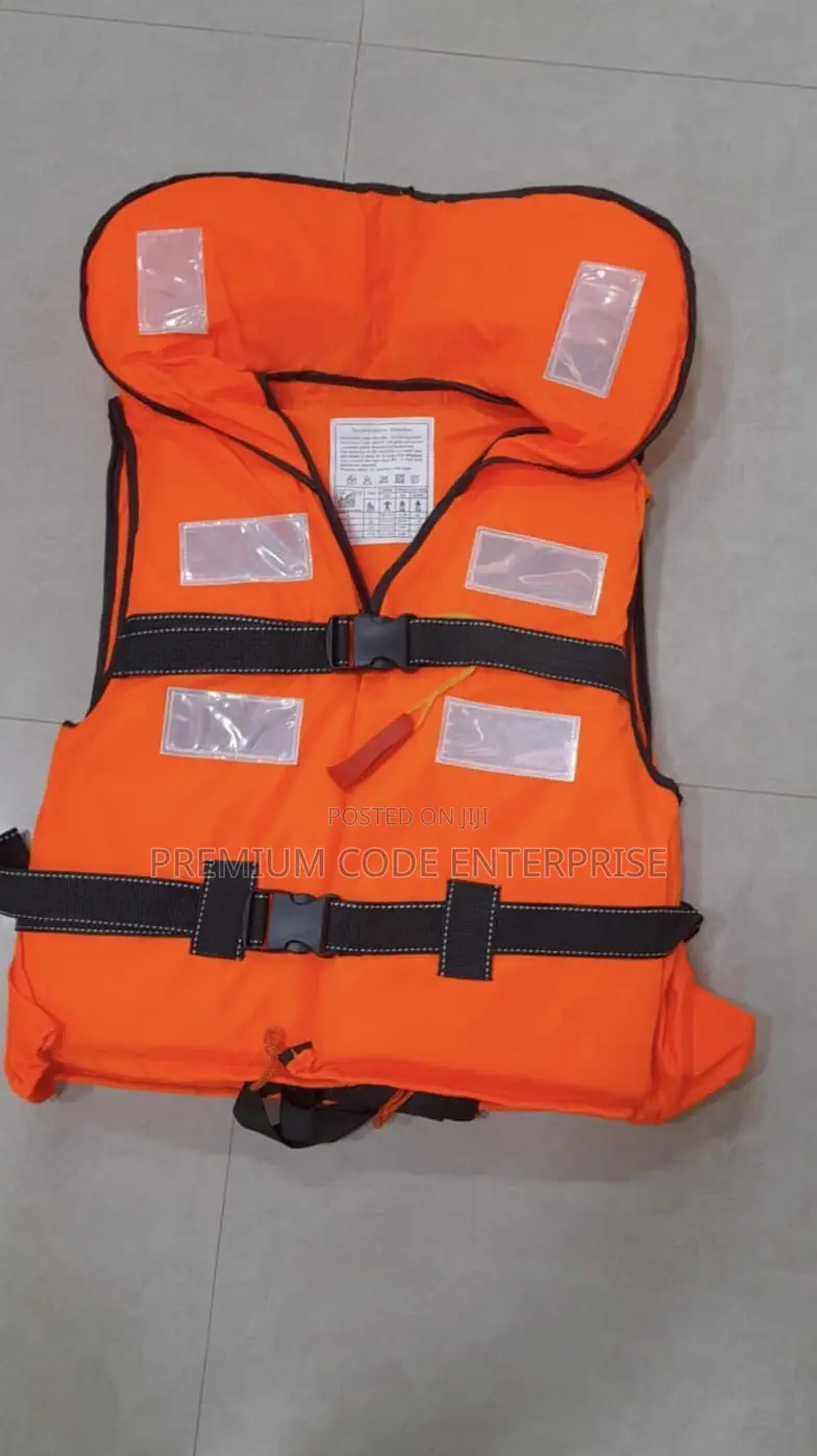 Reflective Life Jacket With Whistle – High-visibility Safety Life Vest