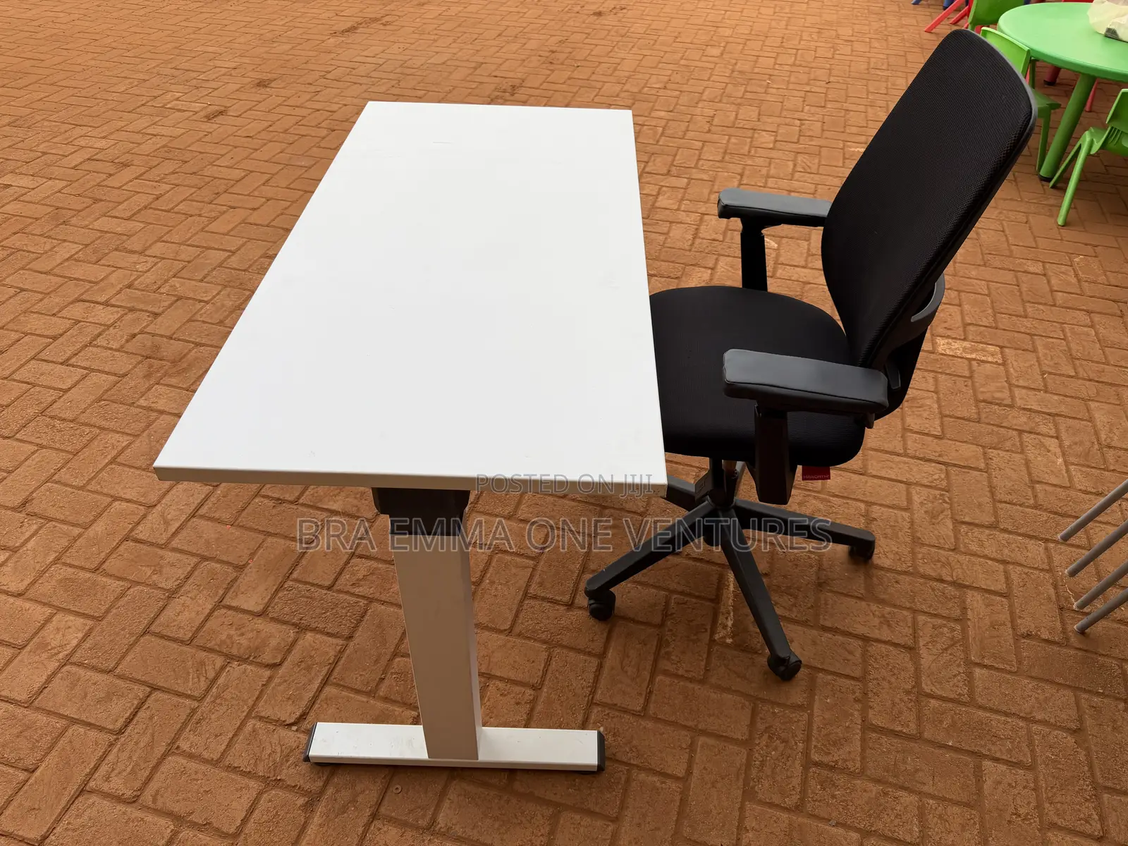 Haworth Office Chair & Electric Adjustable Desk
