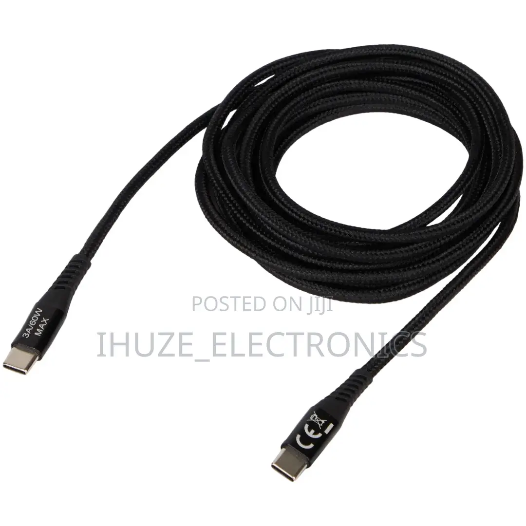 60watt Usb-C to Usb-C Charging/Data Braided Cable (3meters Long)