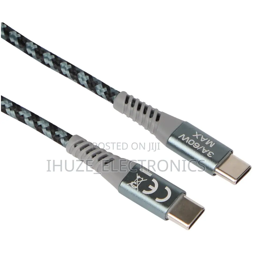 60watt Usb-C to Usb-C Charging/Data Braided Cable (3meters Long)