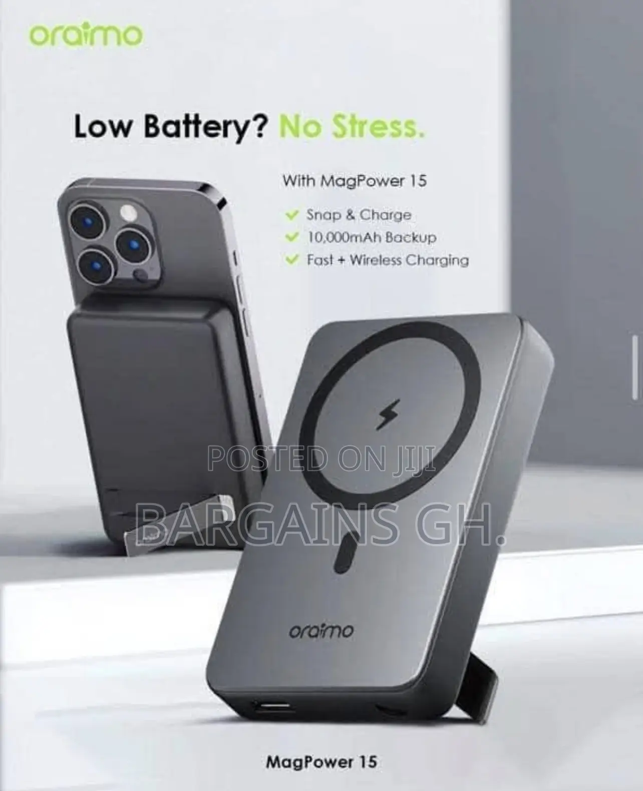 Oraimo Magsafe 15 Magnetic Wireless Power Bank