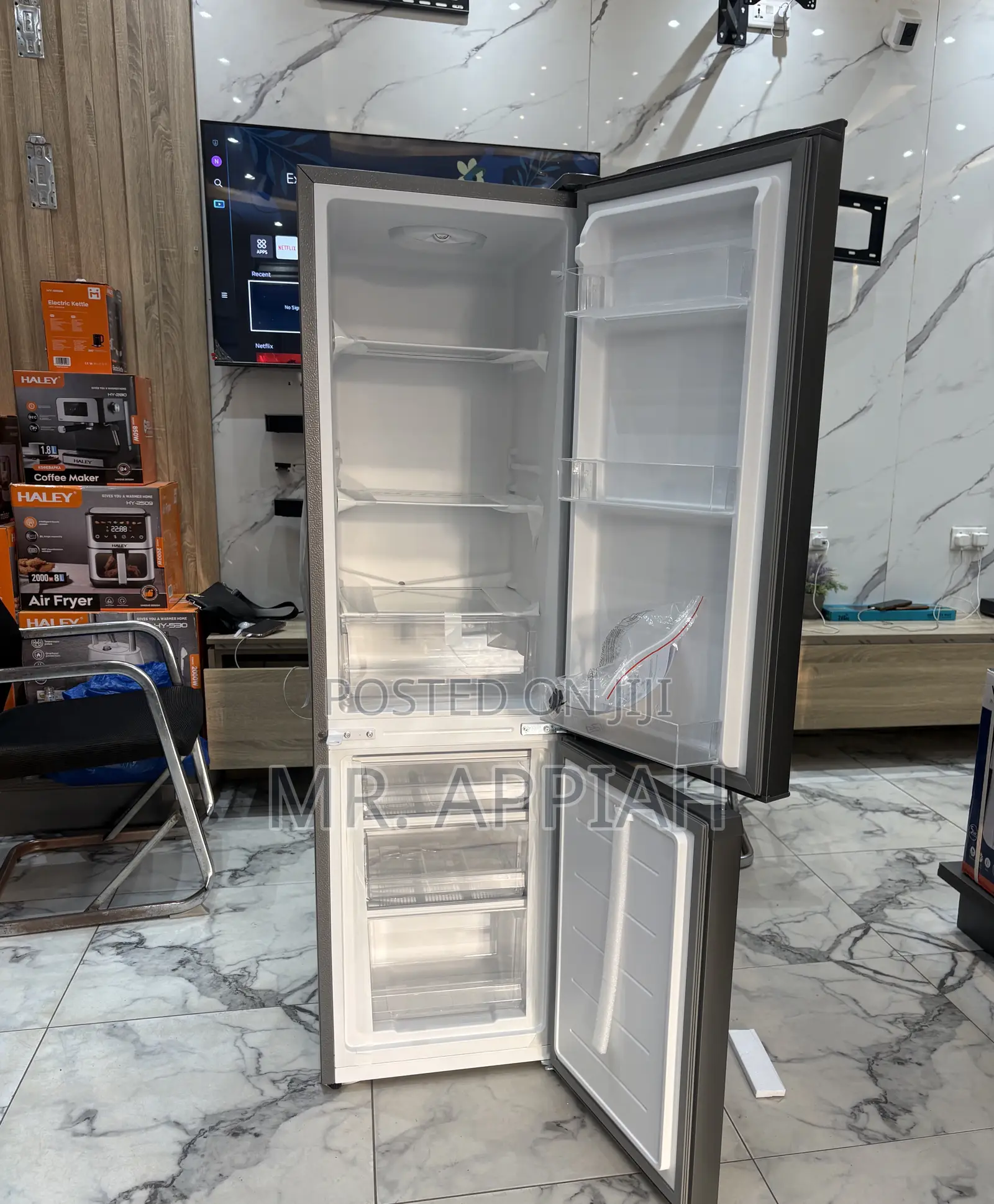 Sleek Design Zara-260bf Double Door Refrigerator 