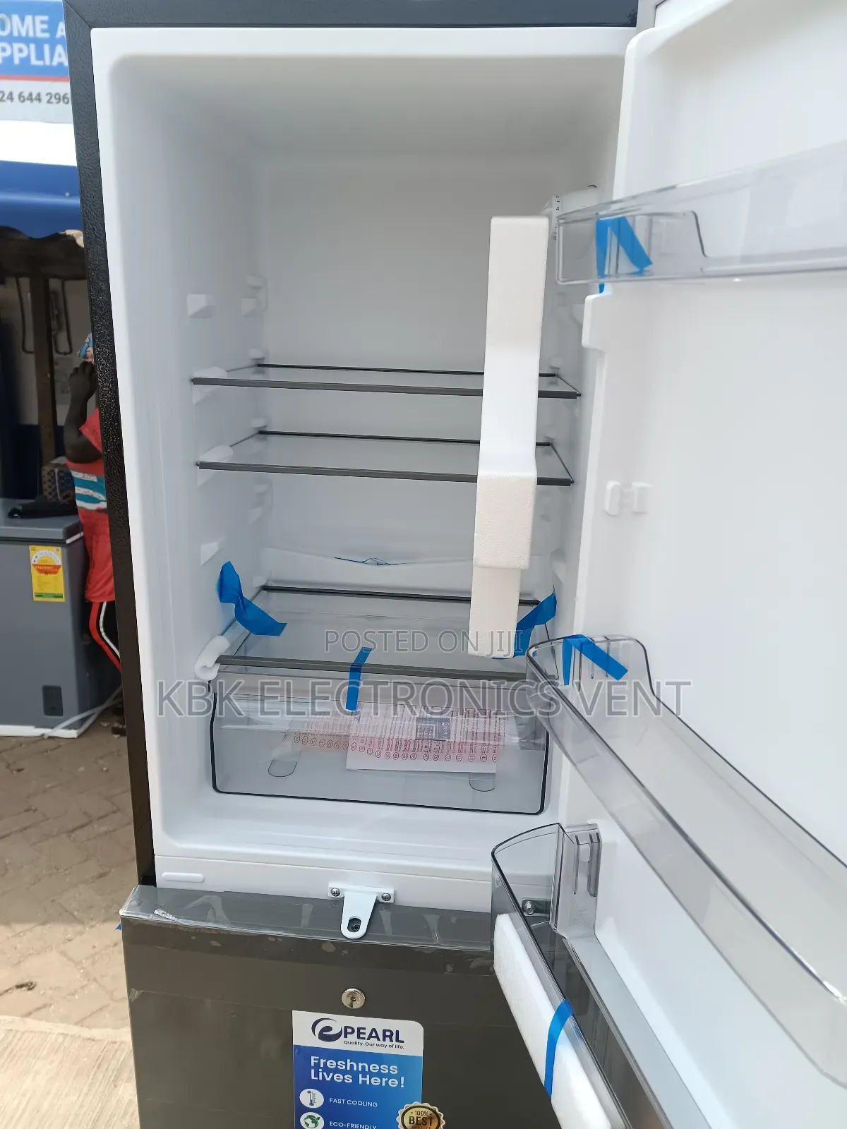 Peal 157ltr Double Door Refrigerator Bottom Freezer