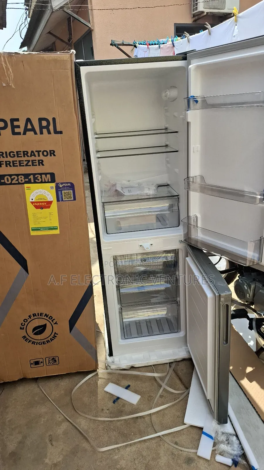 Pearl 157-litres Double Door Bottom Freezer Fridge. Pf-028