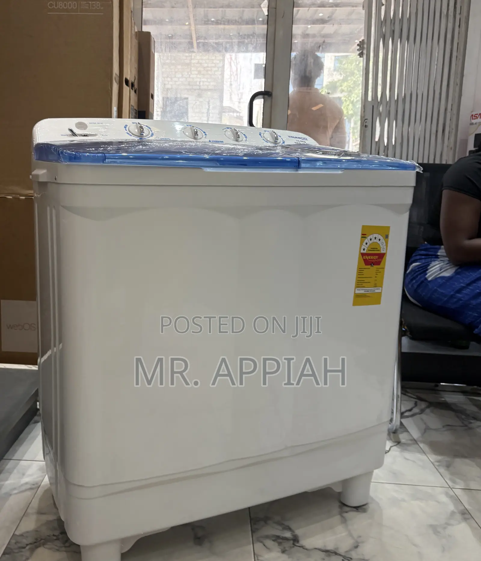 Original Twin Tub Top Load Nasco 15kg. Washing Machine(White) 