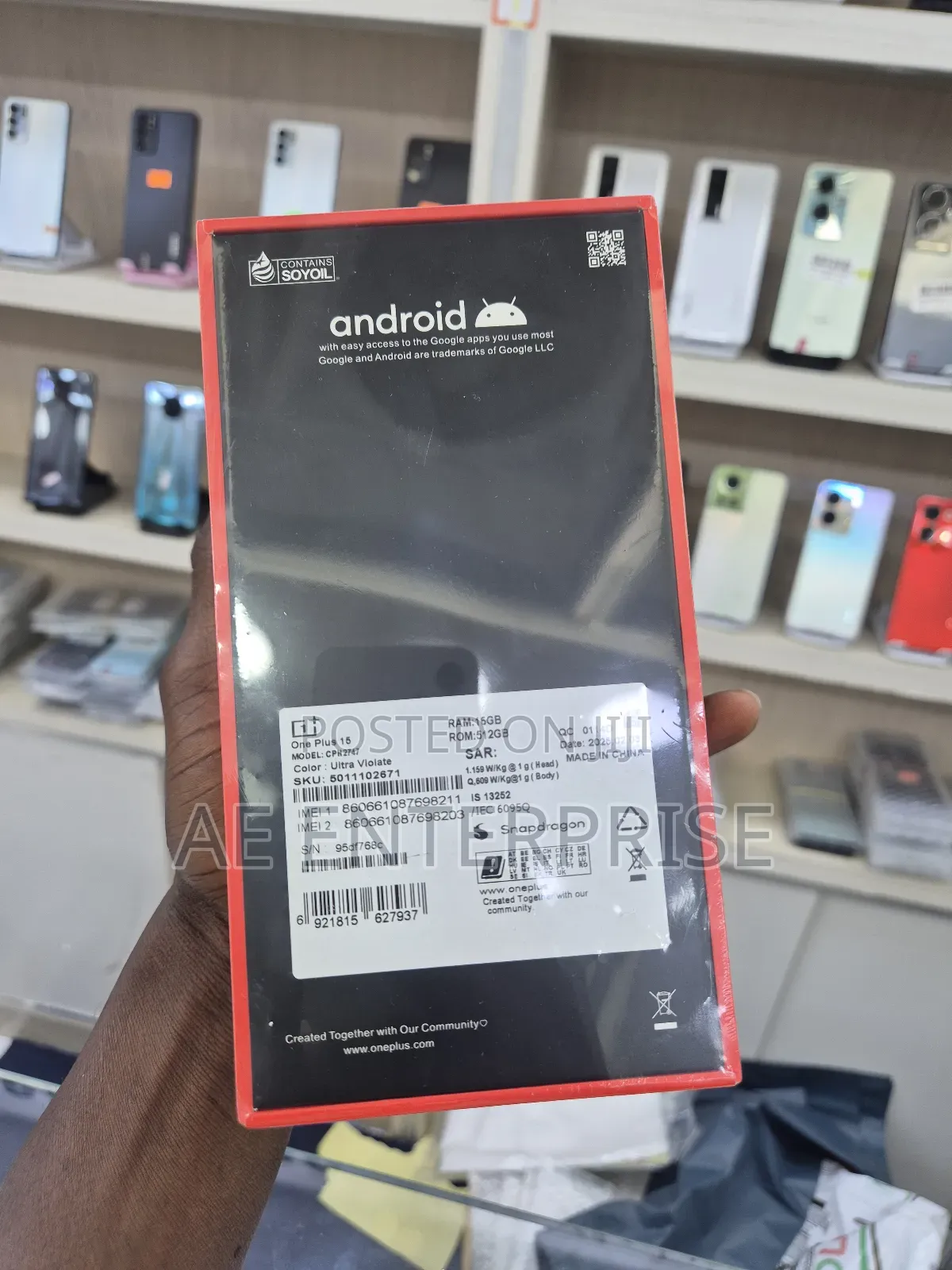 New OnePlus 15 512 GB Black