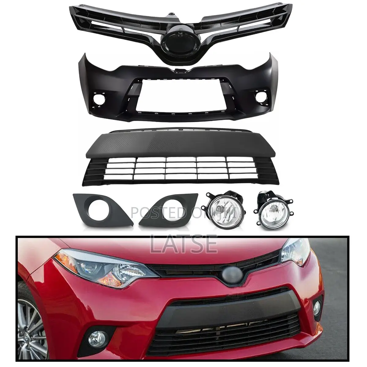 Toyota Corolla 2014,2015,2016 Front Bumper (Complete)
