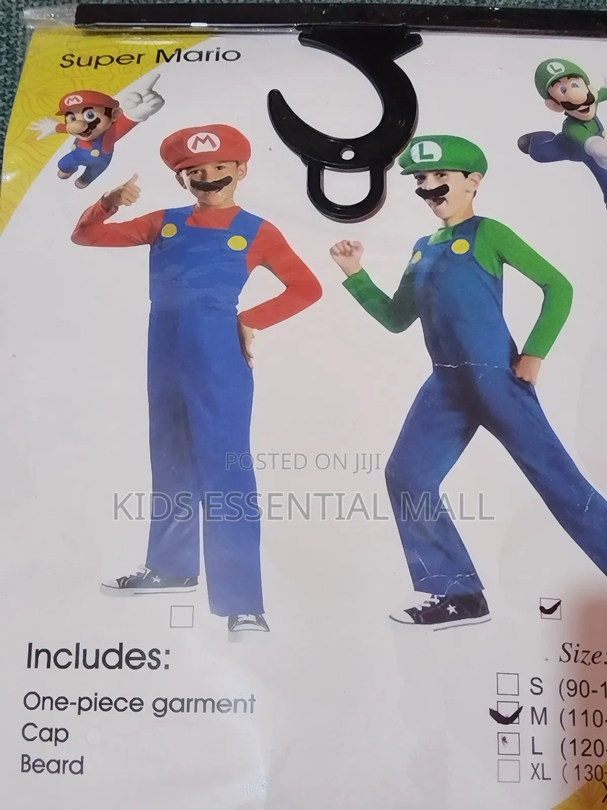 Super Mario Cartoon Character Costume for Kids