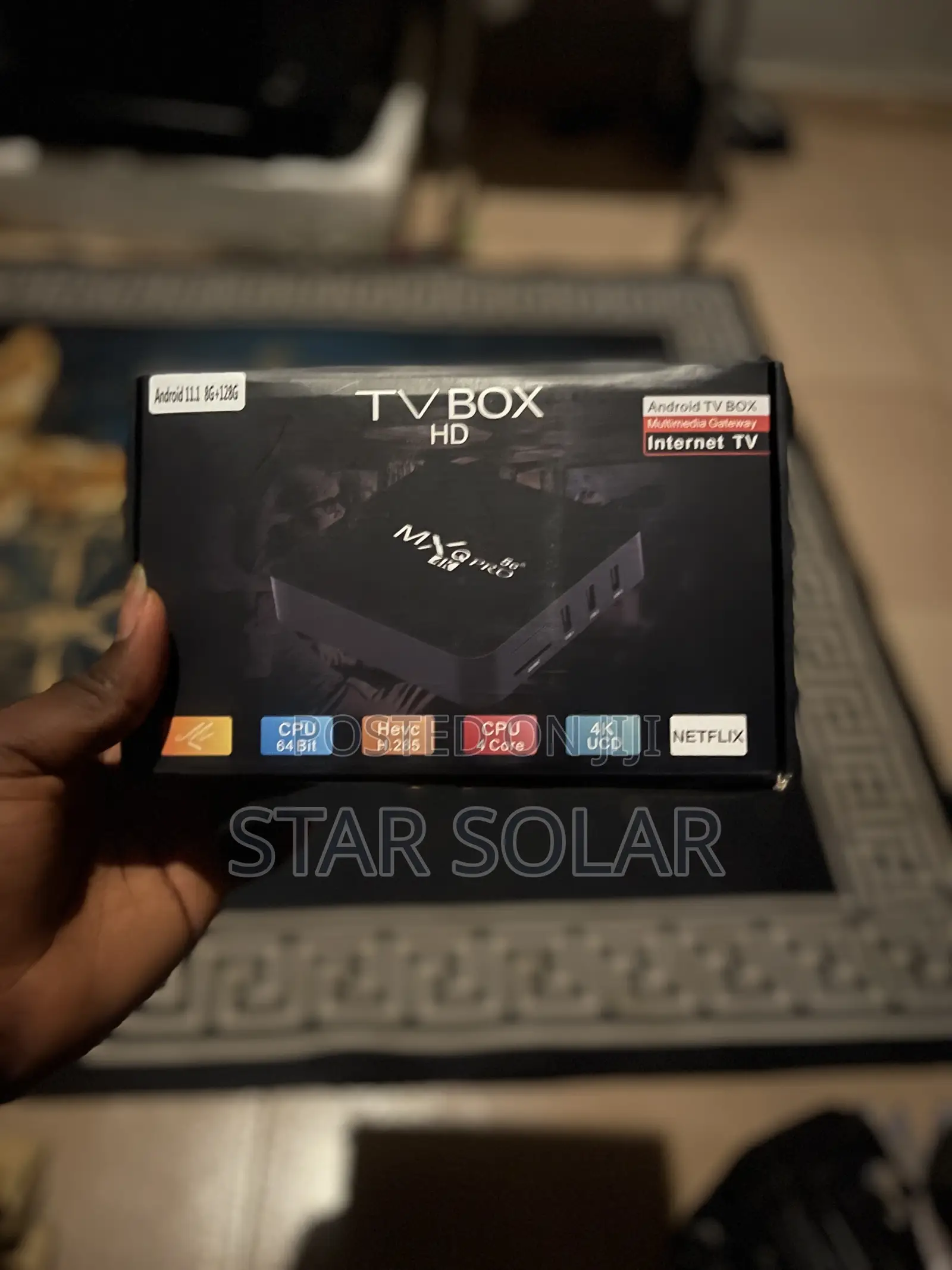 MXQ Pro Android 8g+128g Tv Box 2.4g/5.8g Wifi 5g Quad Core