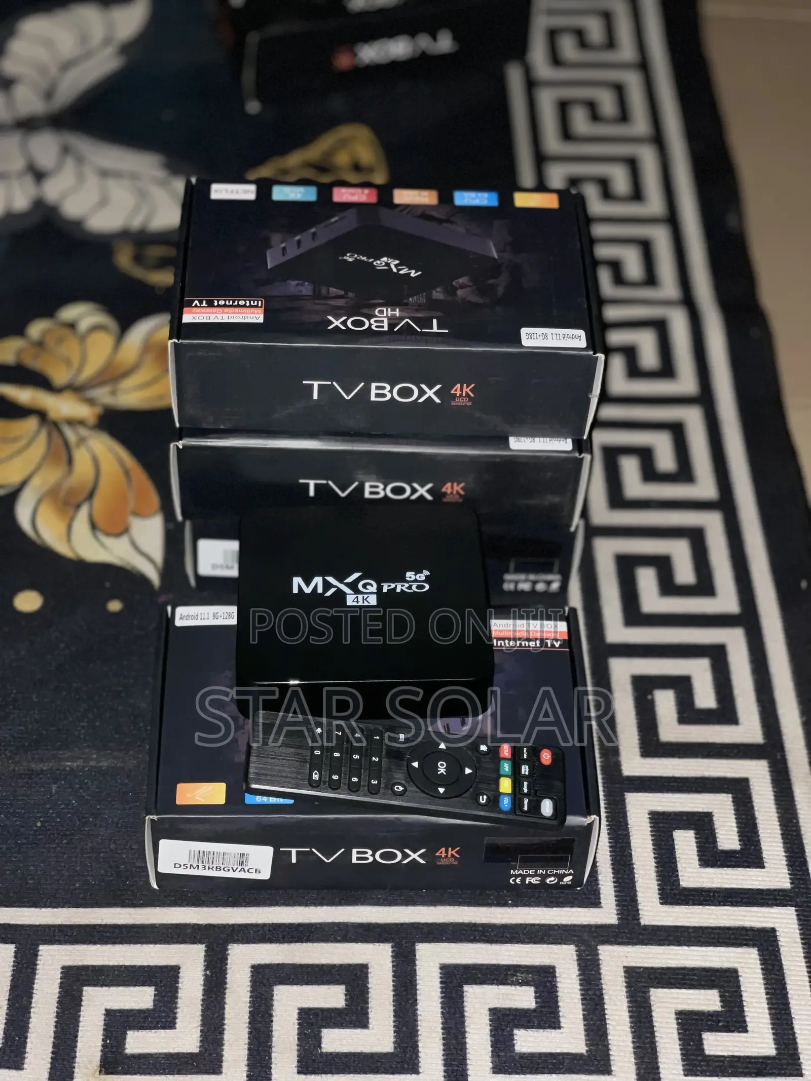 MXQ Pro Android 8g+128g Tv Box 2.4g/5.8g Wifi 5g Quad Core