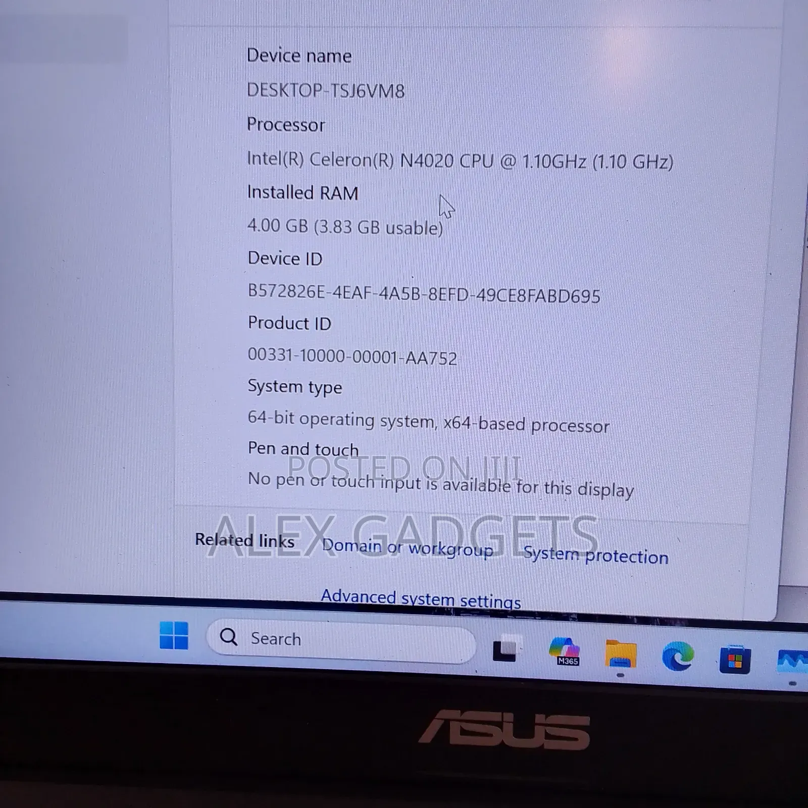 Laptop Asus Vivobook E410M 4GB Intel Celeron SSD 128GB