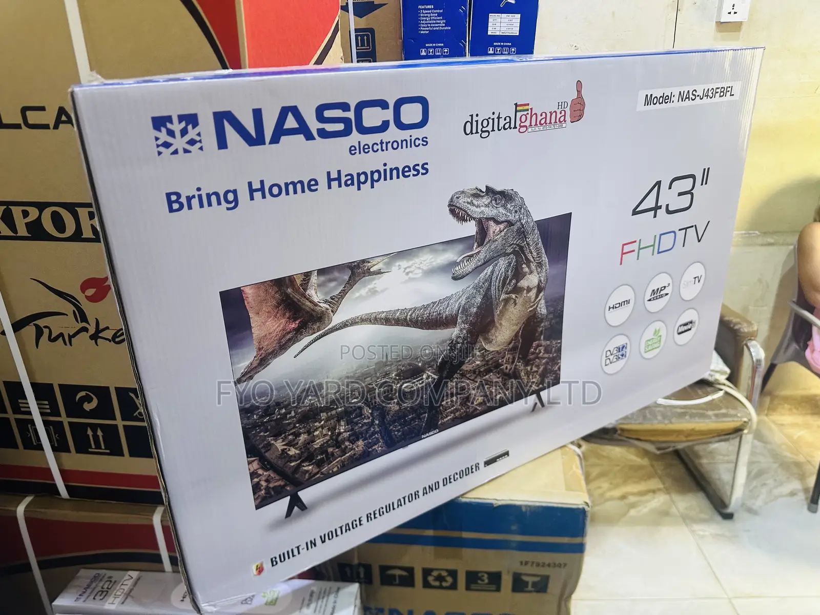 Inbuilt Decoder Nasco 43” Full Digital and Satellite FHD Led Tv