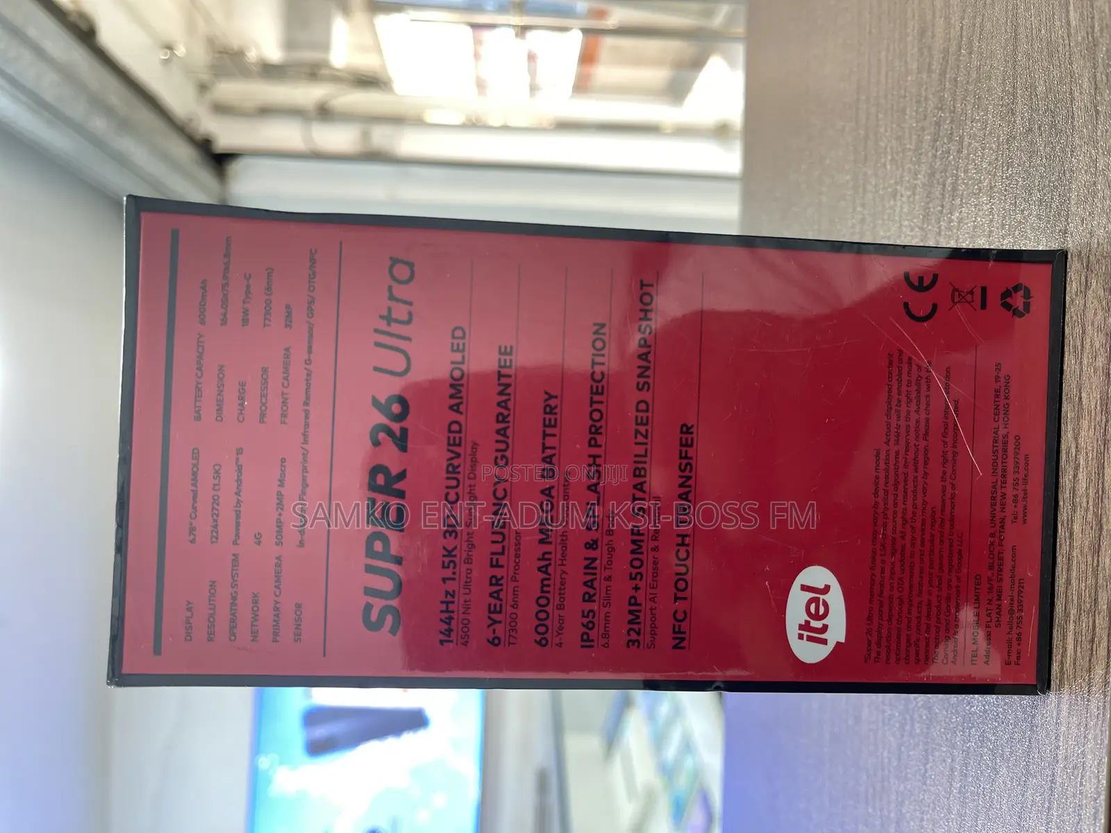 New Itel S26 Ultra 256 GB Black