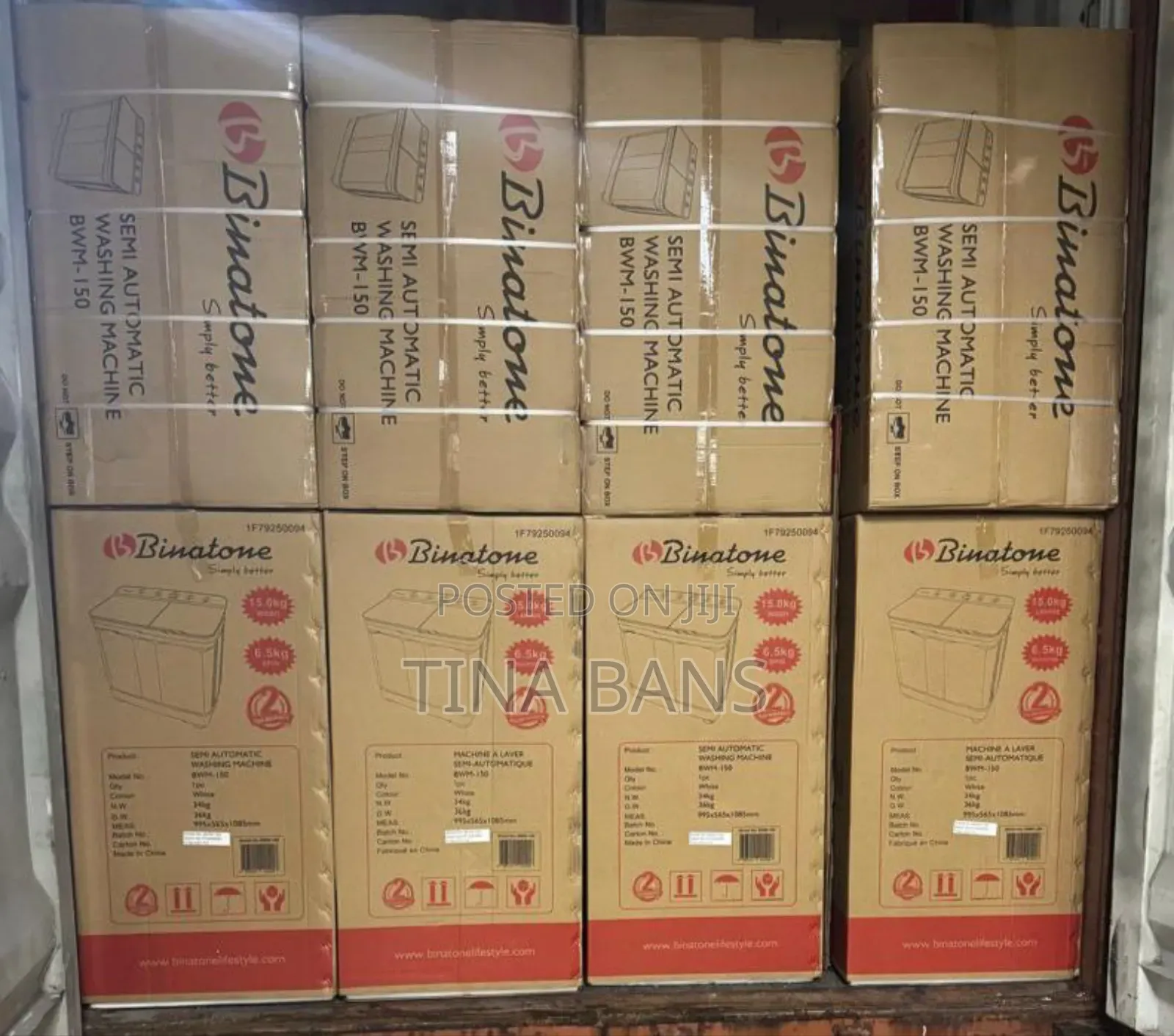 Binatone 15kg Semi Automatic Washing Machine
