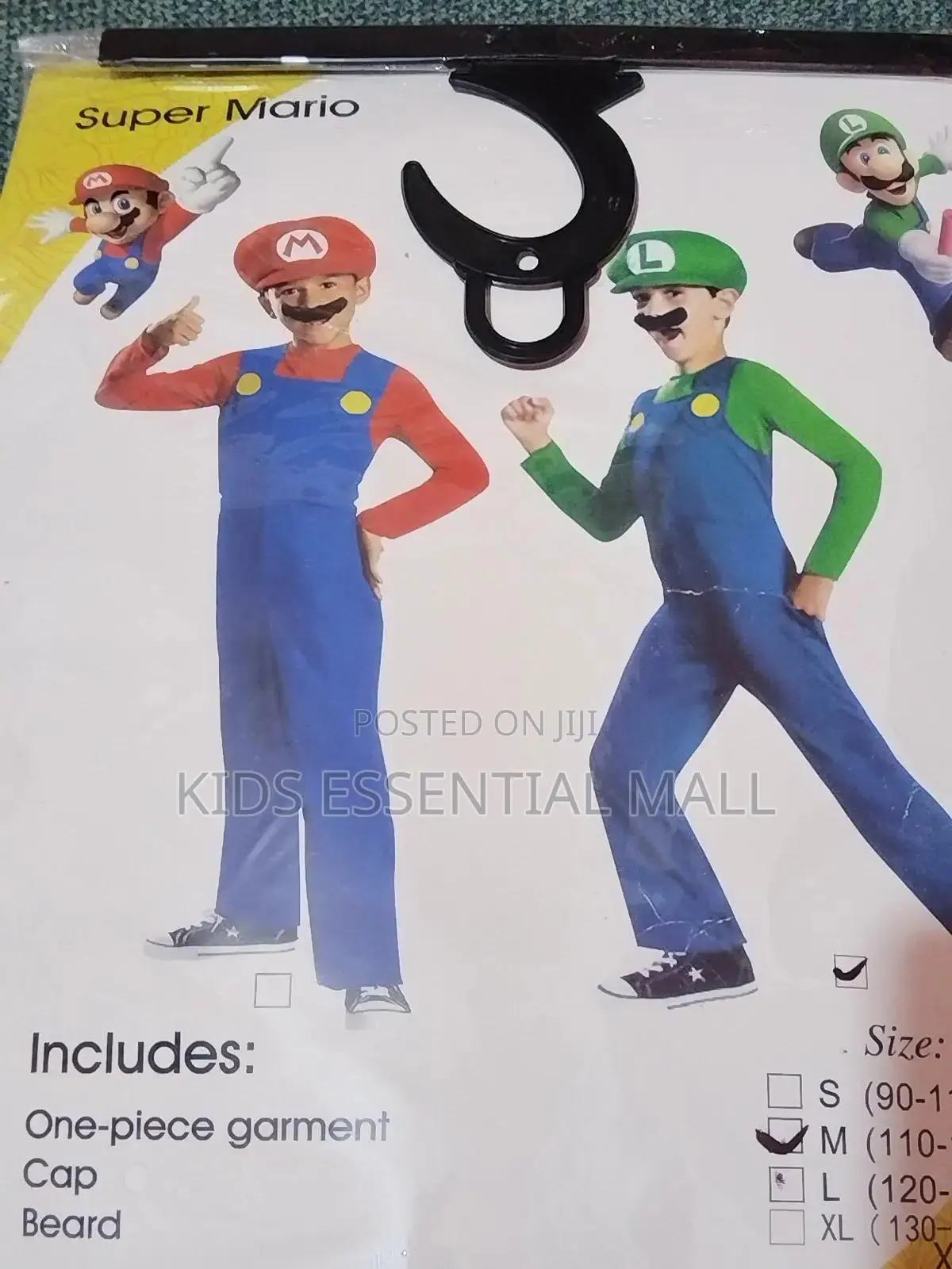 Super Mario Cartoon Character Costume for Kids
