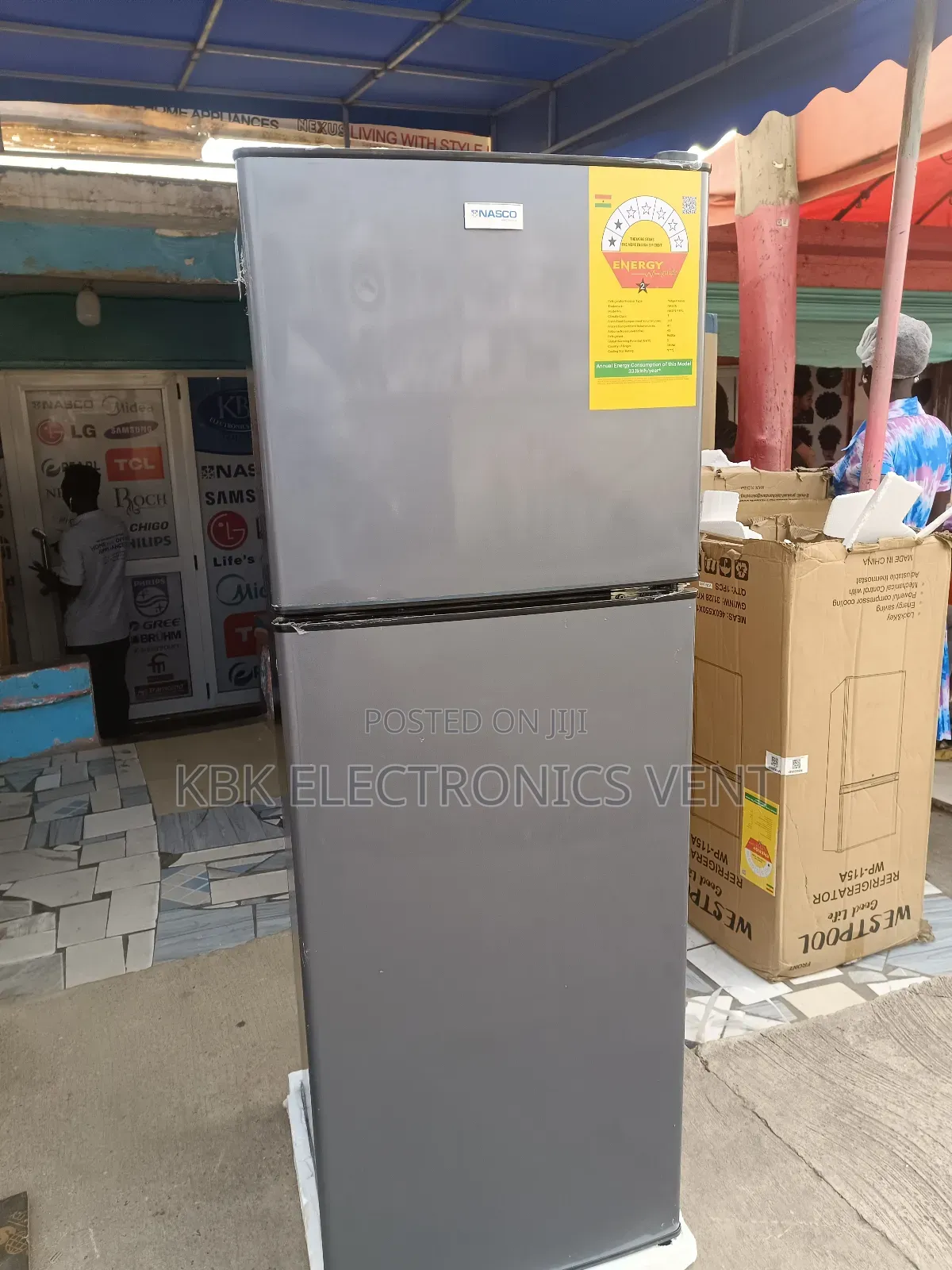 Nasco Nasf218fl(158ltr) Double Door Refrigerator