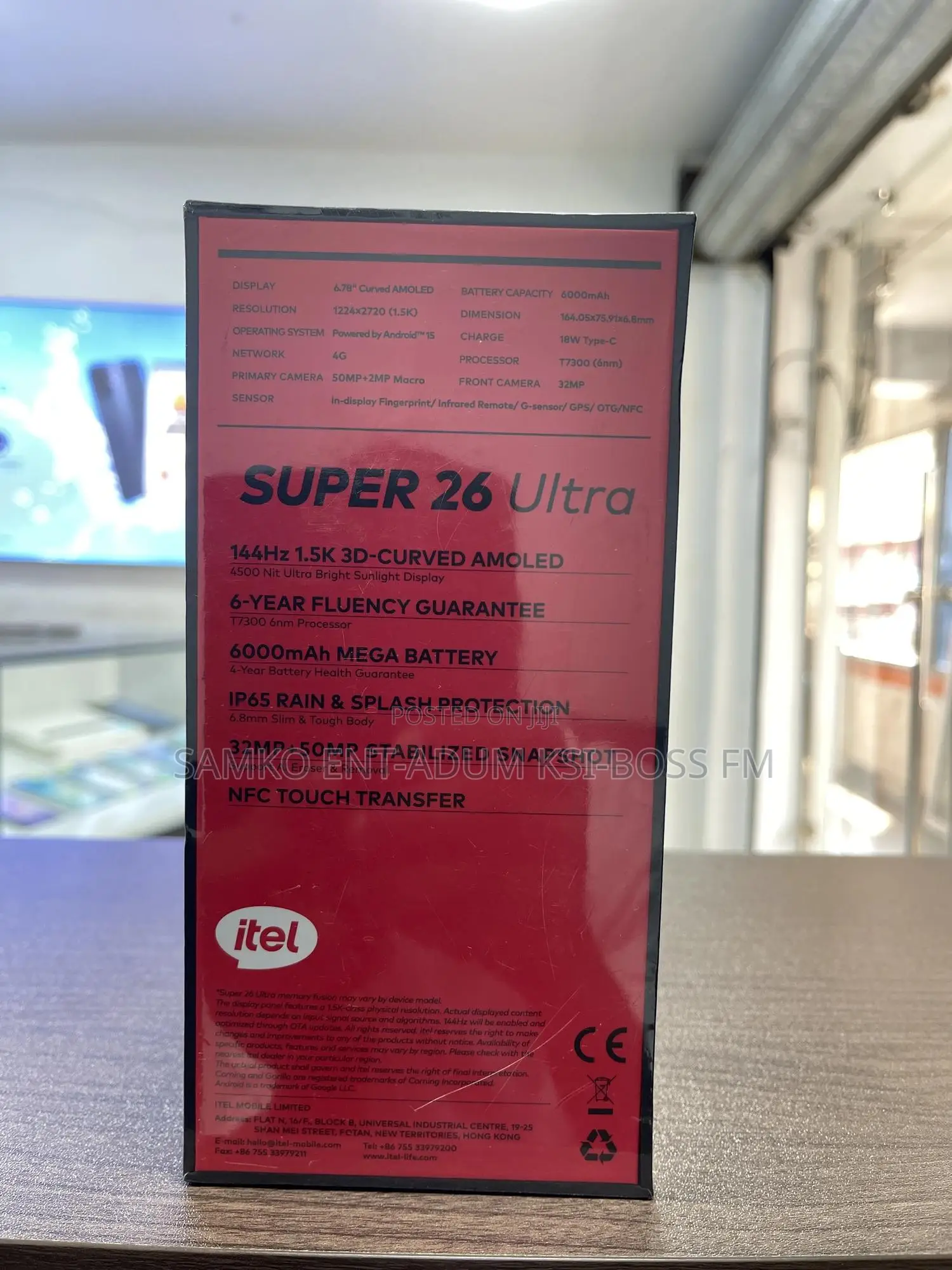 New Itel S26 Ultra 256 GB Black